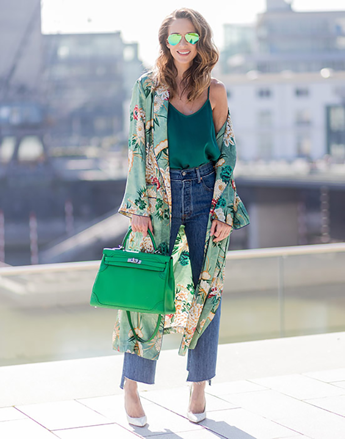 Kimono , Inspiración , Personal Shopper , Lucía Díez ,Kimono Largo , Kimono Verde